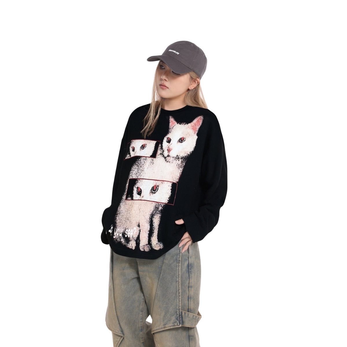 Hidden Gaze Graphic Long Sleeve