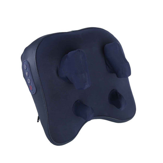 Cordless Neck Shoulder Massager With Soothing Heating 3 Intensity Levels 2 Heating Levels Electric 4D Shiatsu Deep Kneading Pillow For Back Traps Gift