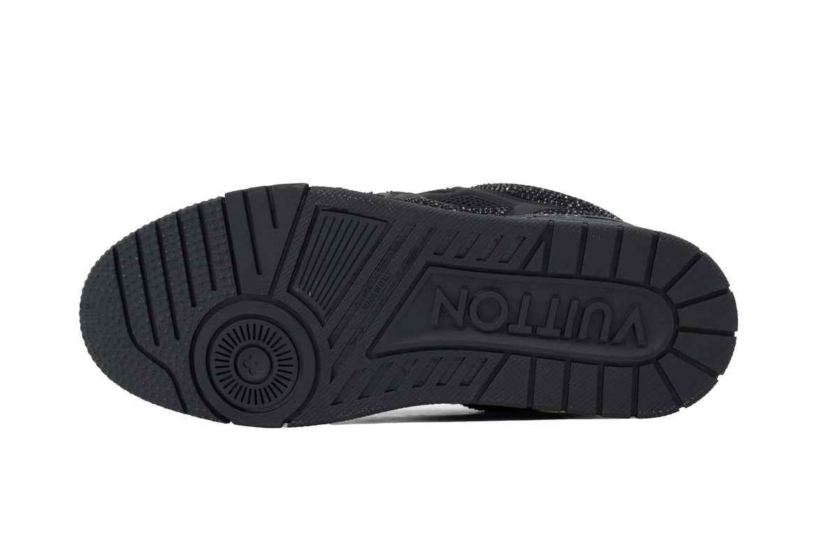 Monogram All Black Diamond Surface Monogram Sneaker