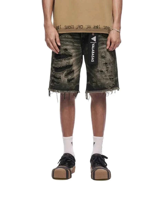 Valabasas Clipped Jorts - Grey Washed