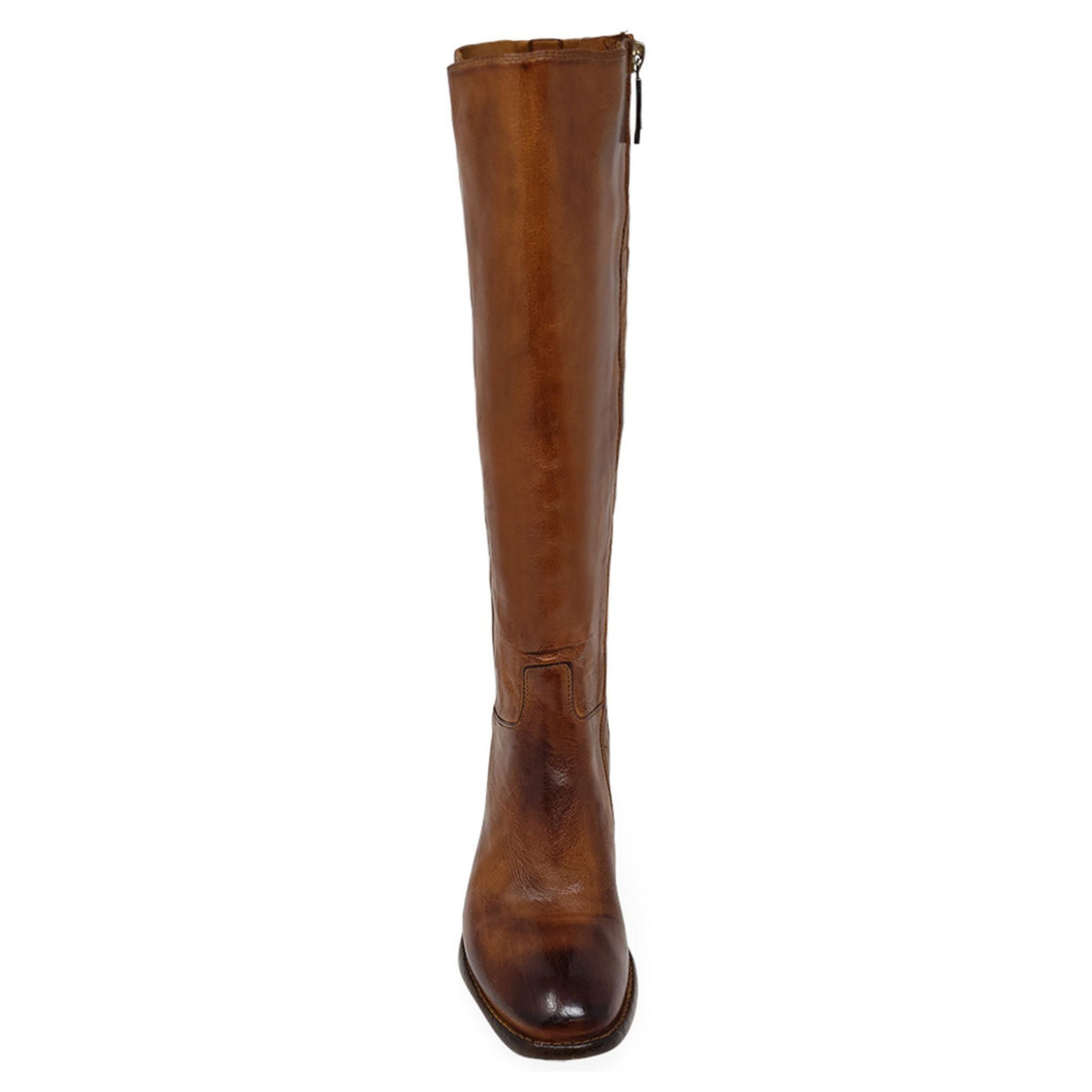 Cognac Knee High Boot - JUSTLUXURY