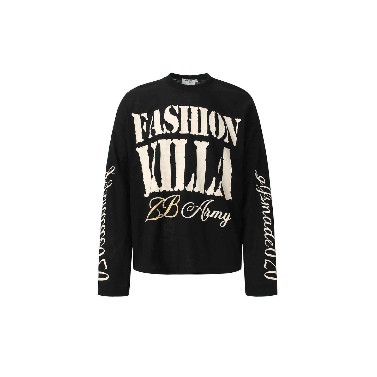 Graphic Letter Sweatshirt | Crew Neck Long Sleeve Pullover