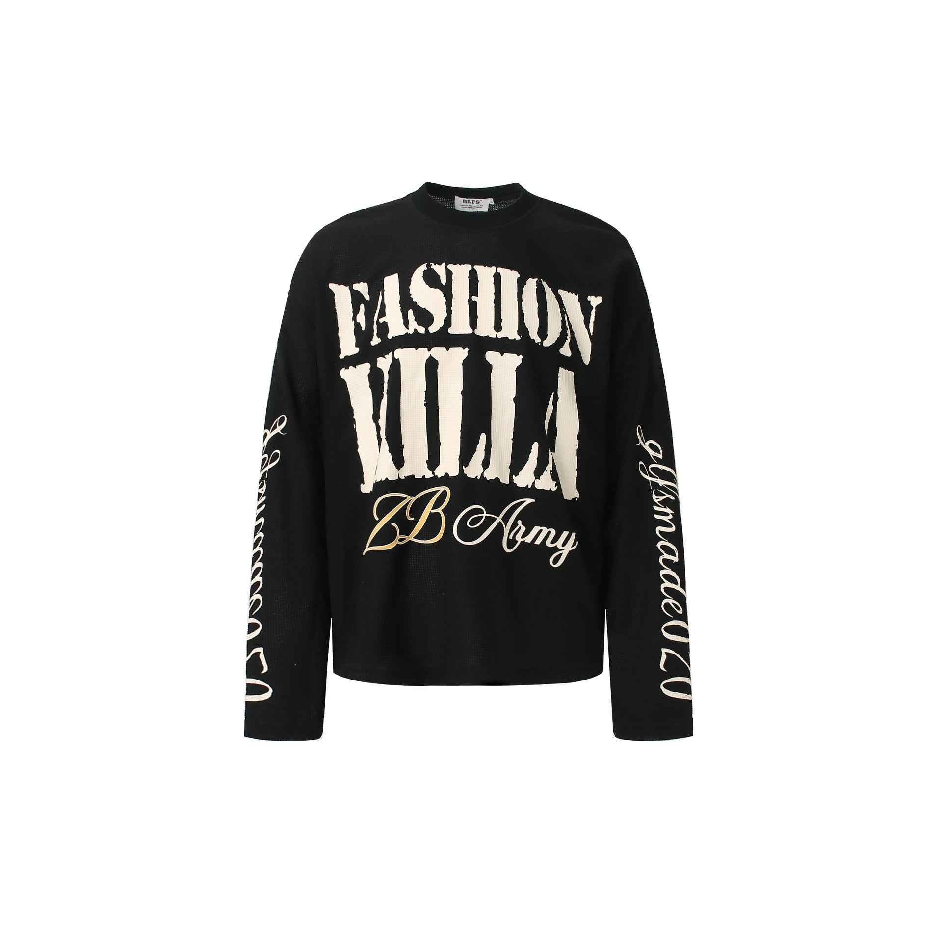 Graphic Letter Sweatshirt | Crew Neck Long Sleeve Pullover