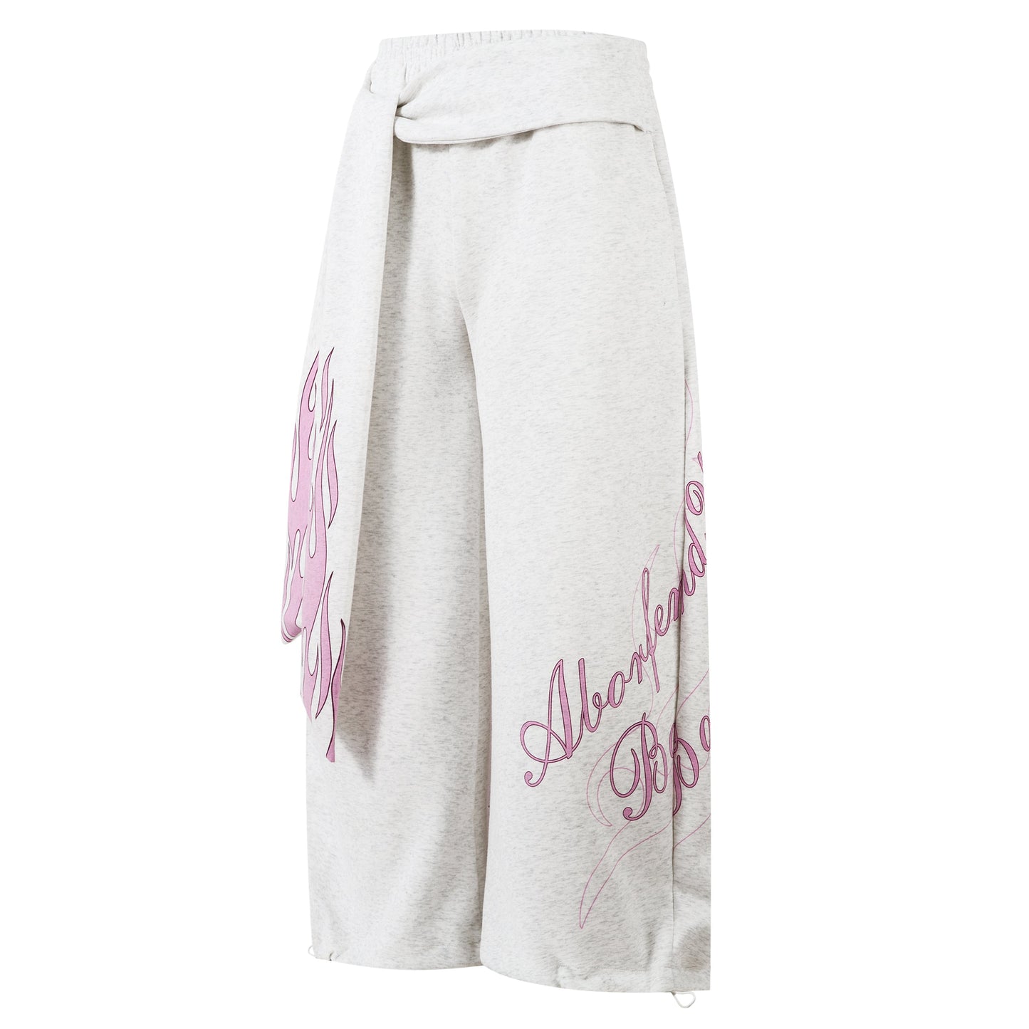 Flame Print Sweatpants | Baggy Streetwear Trousers