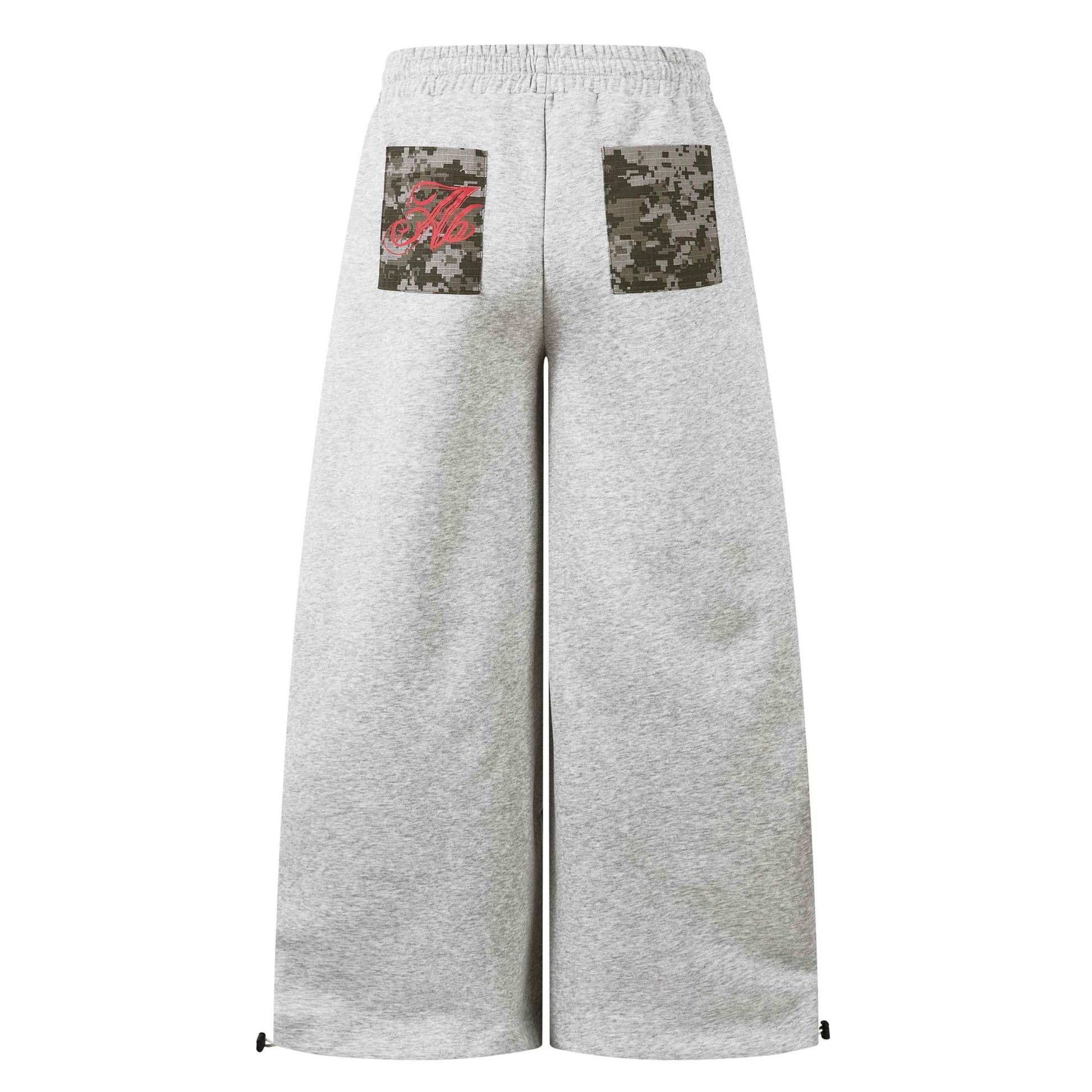 Vintage Print Sweatpants | Loose Fit Drawstring Streetwear Trousers