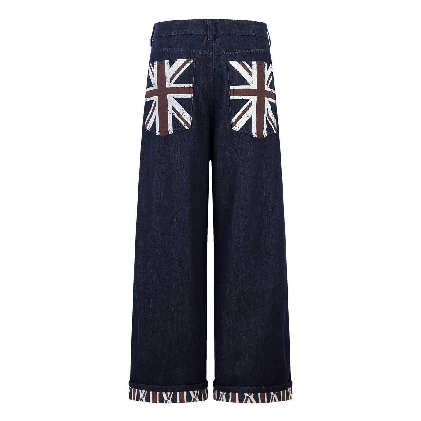 Retro Spliced Streetwear Denim | Y2K Wide Leg Baggy Jeans
