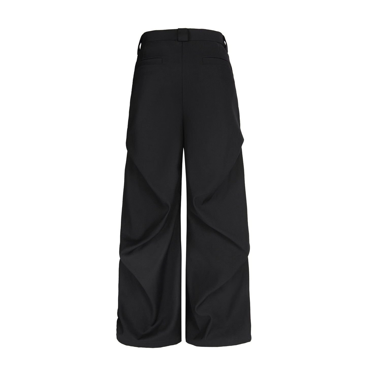 Pleated Casual Trousers | Adjustable Belt Streetwear Pants