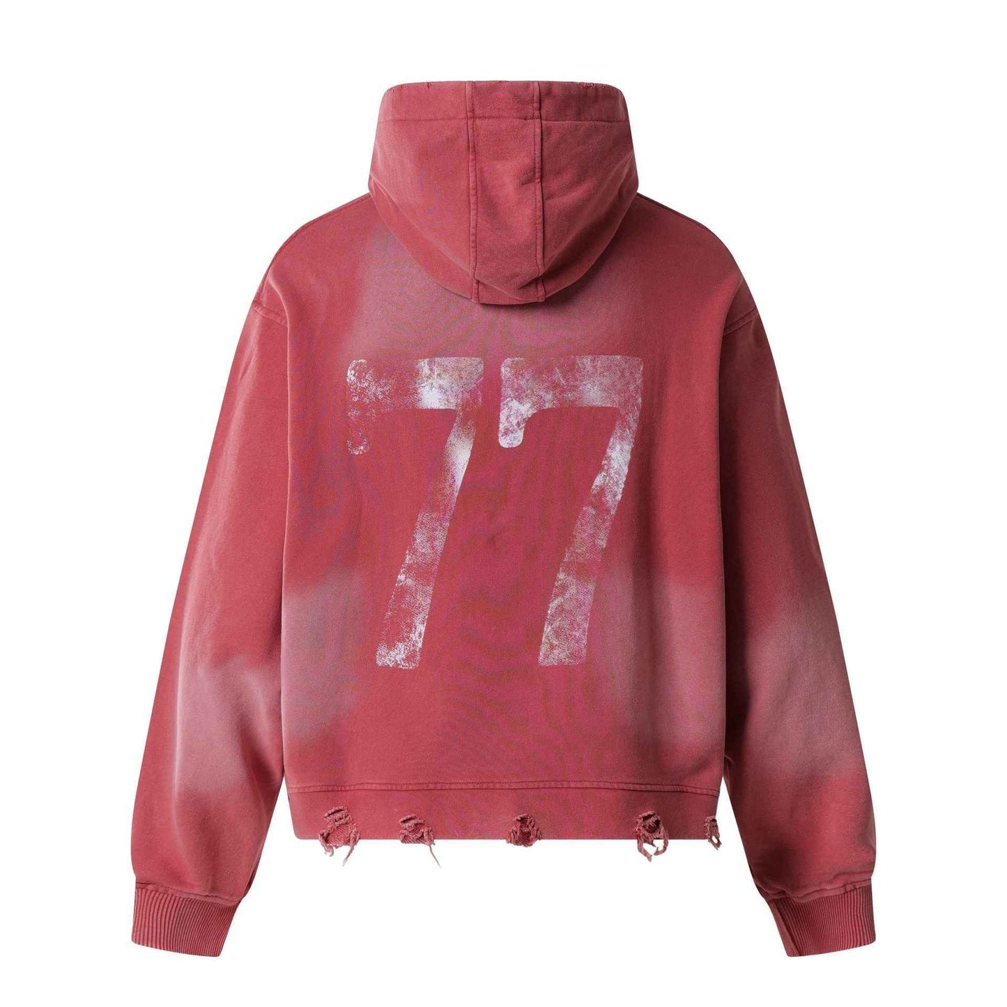 Letter Print | Oversized Washed Hoodie
