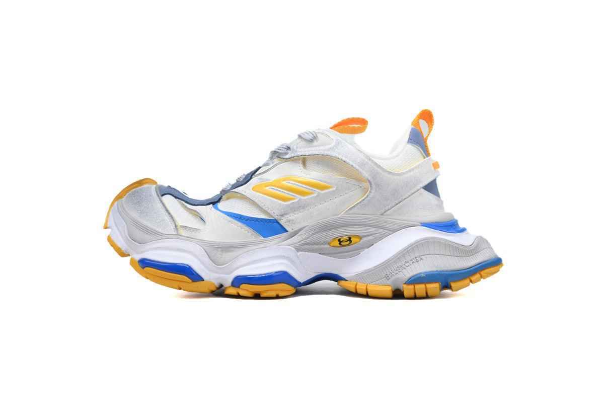 Custom BLCG White Blue Yellow Sneaker W2MV1 SneakerNational