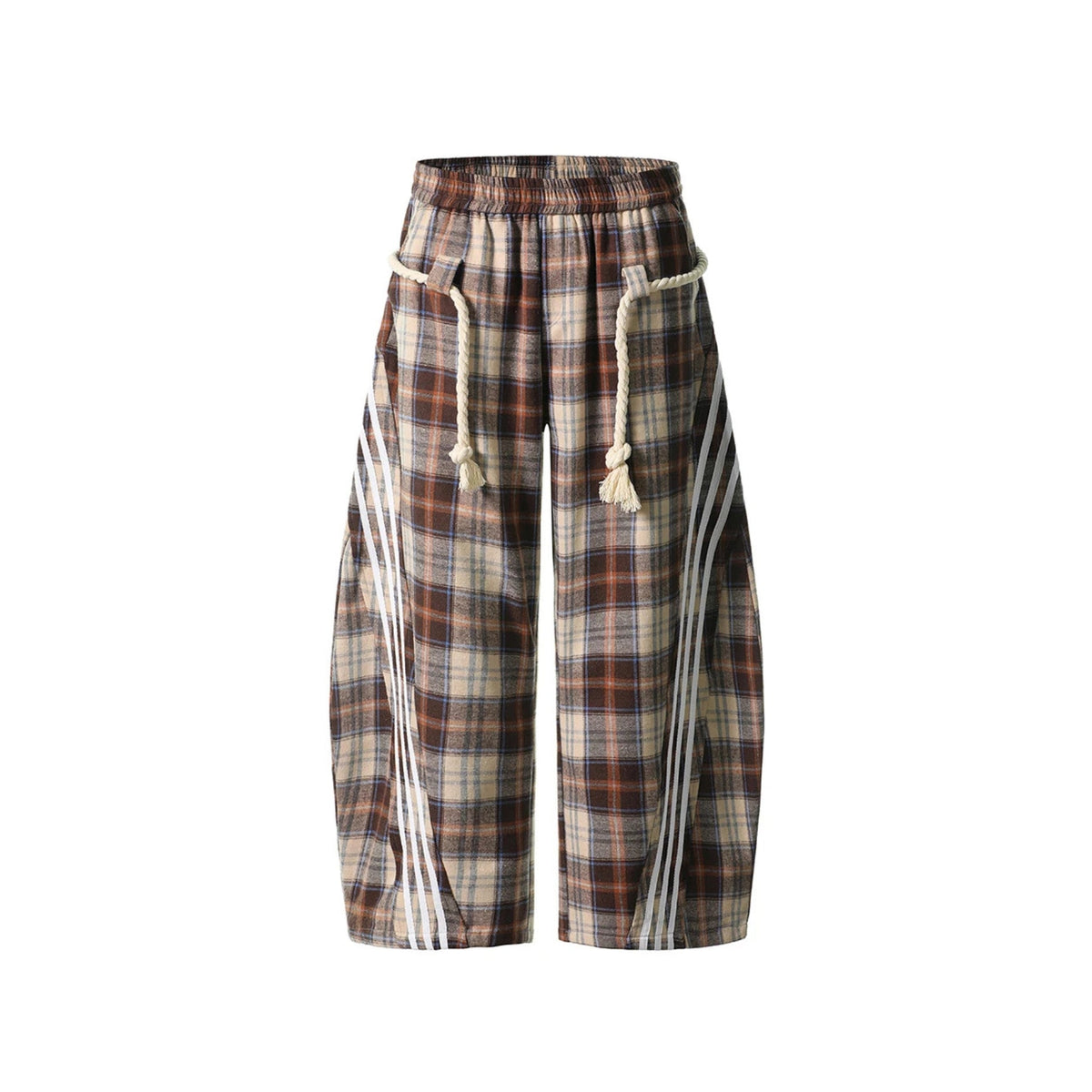 The Nomad Plaid Wide-Legs Pants