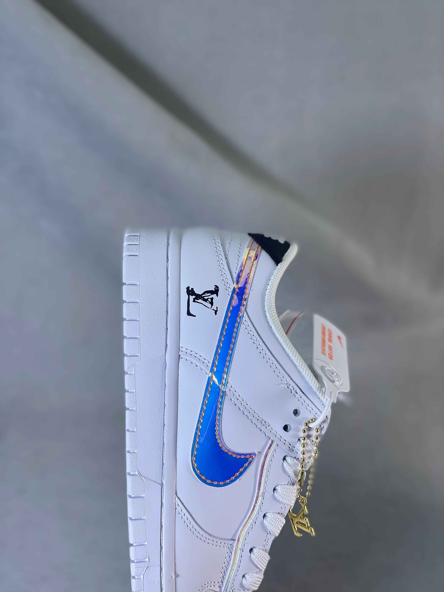 Custom LV x SB Dunk Low DD1391 102 SneakerNational