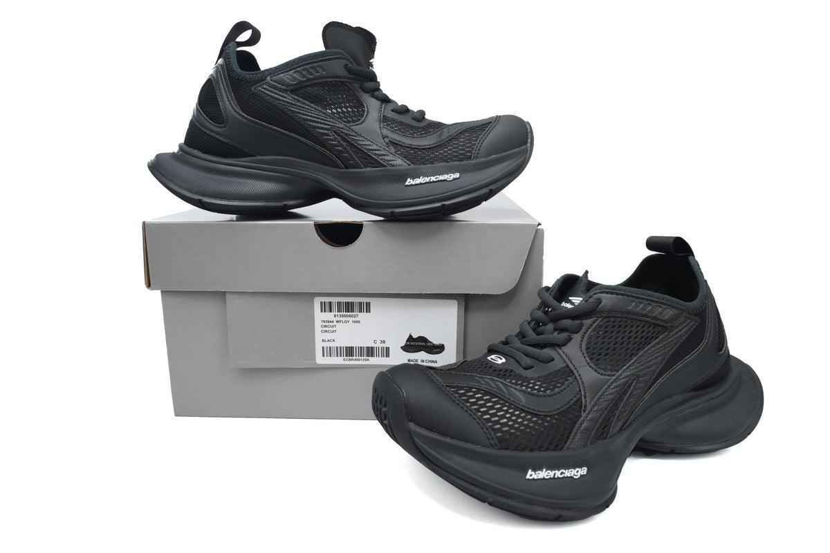 Custom BLCG Circuit Sneaker 'Worn-Out - Black SneakerNational