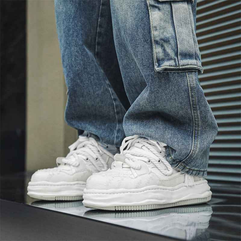 Edge | Distressed Platform Sneakers