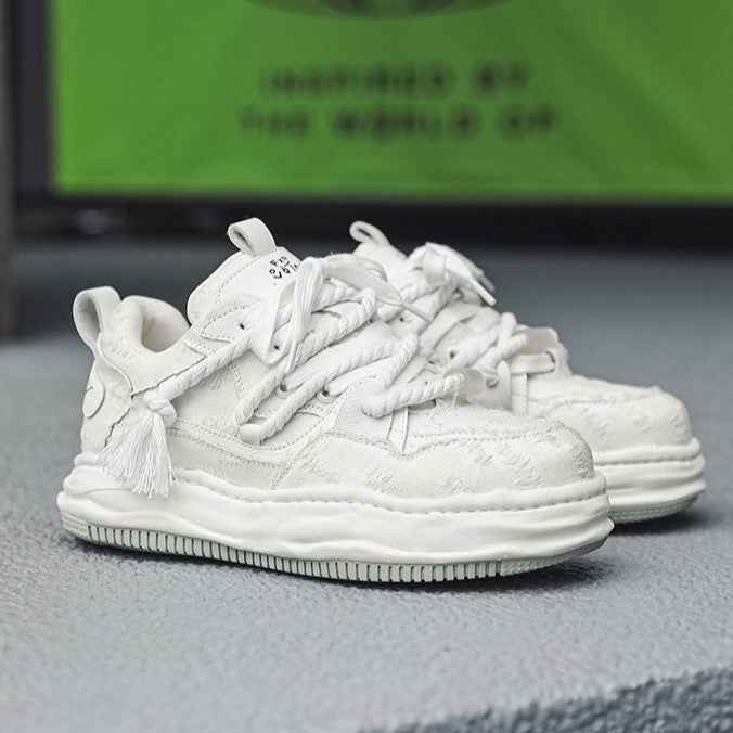 Edge | Distressed Platform Sneakers