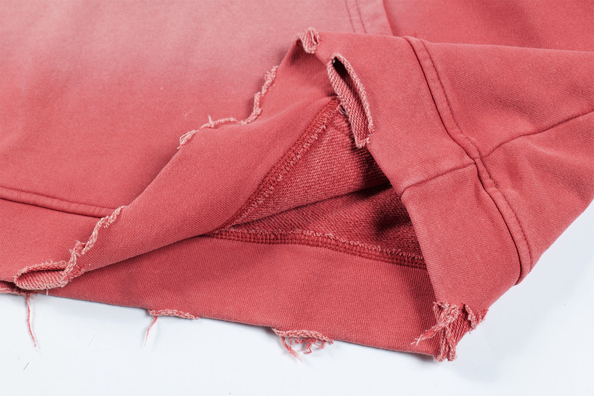 Letter Print | Oversized Washed Hoodie