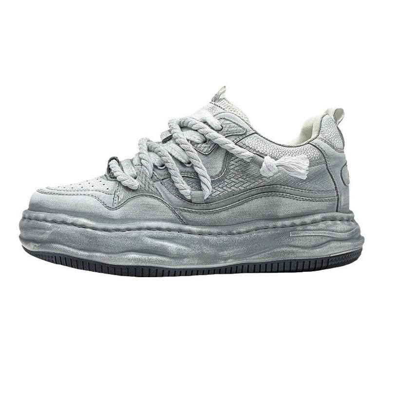 Rebel | White Platform Sneakers