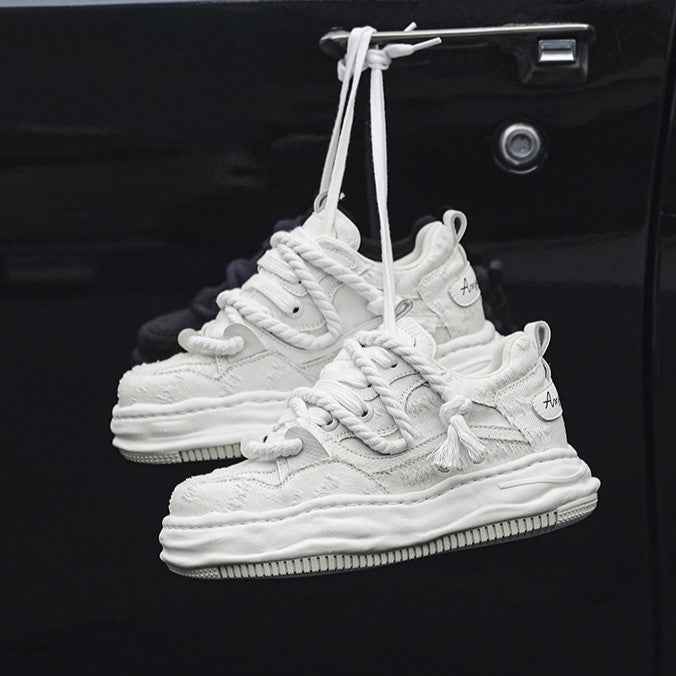 Edge | Distressed Platform Sneakers