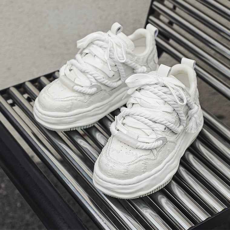 Edge | Distressed Platform Sneakers