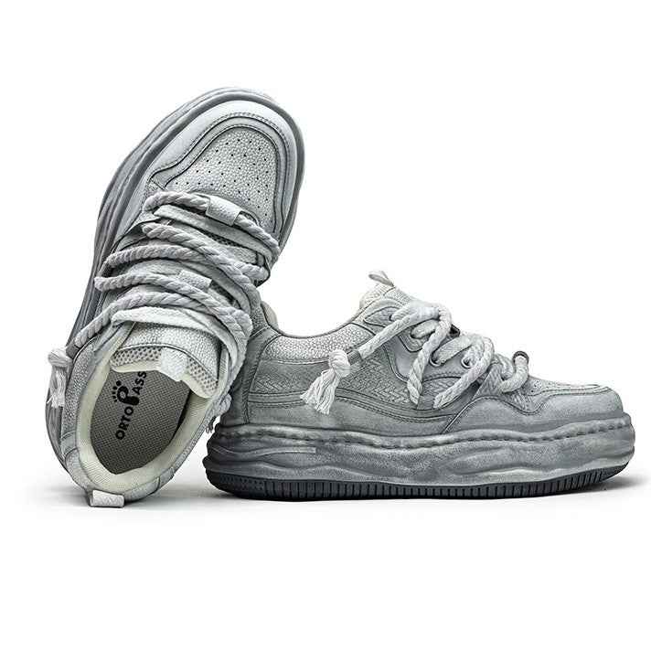 Rebel | White Platform Sneakers
