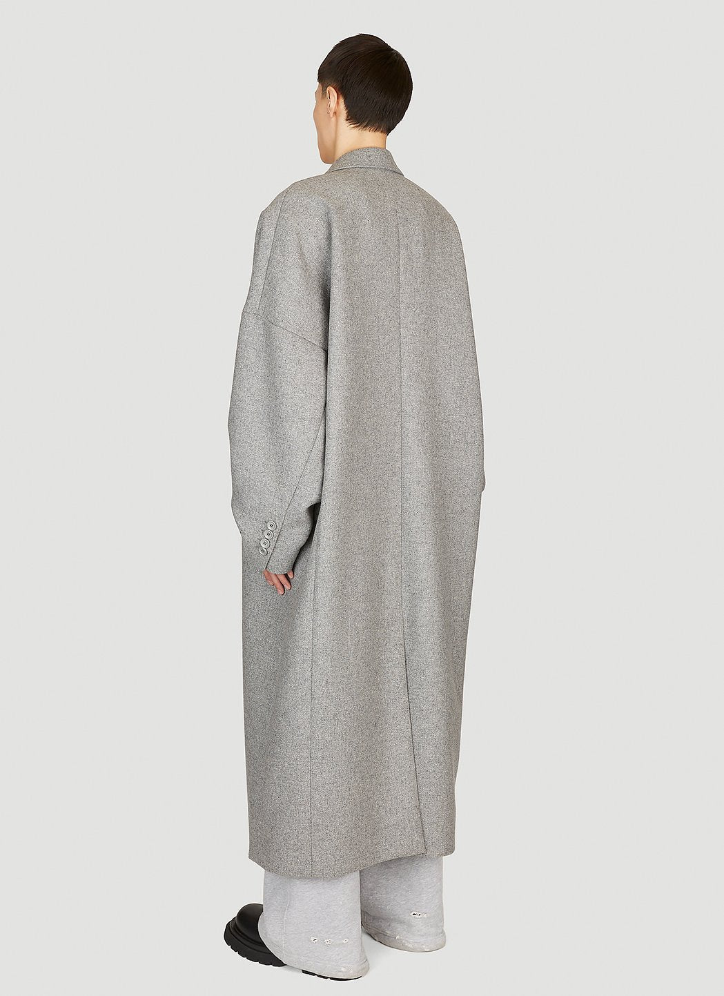 Dolce & Gabbana Men Double-Breasted Wool Coat