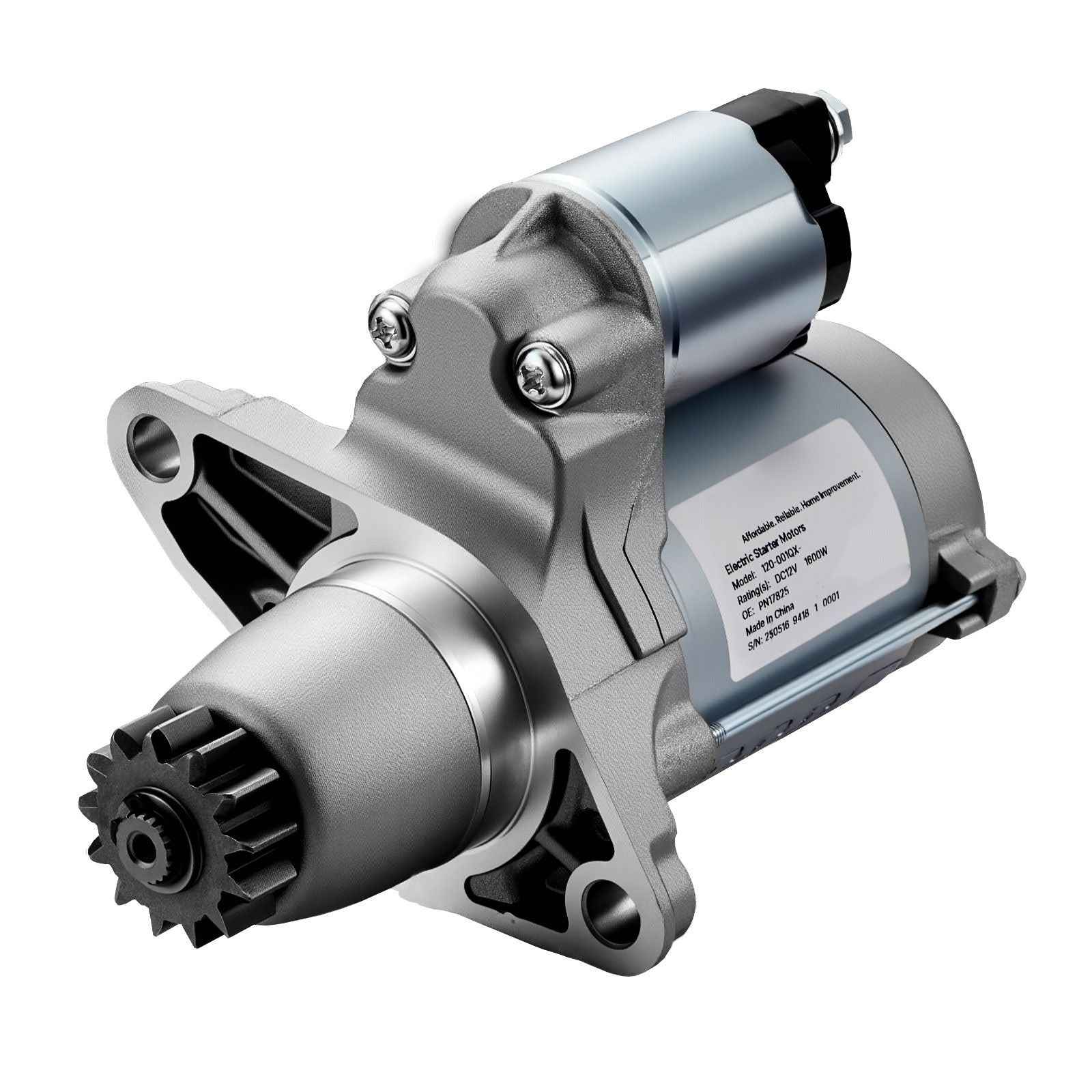 Starter 17825, Starter Motor Replacement Compatible with Toyota Camry V6 3.5L 2007-2017, Lexus ES350 V6 3.5L 2007-2018, Scion XB L4 2.4L 2008-2015, OEM 228000-9900 17338 410-52205 28100-20021