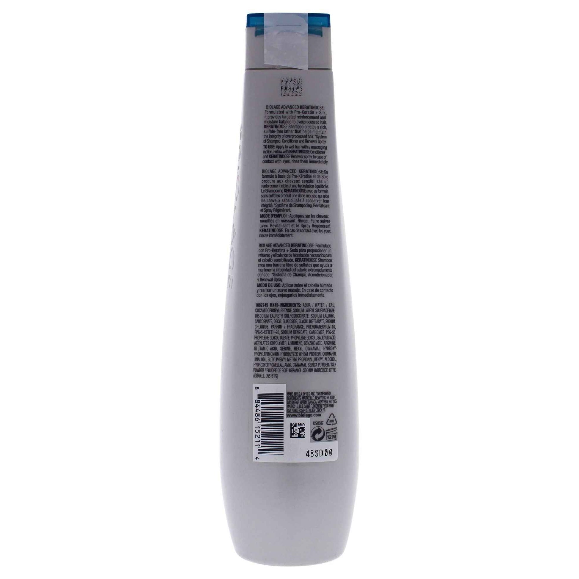 Biolage Keratin Dose Shampoo by Matrix for Unisex - 13.5 oz Shampoo