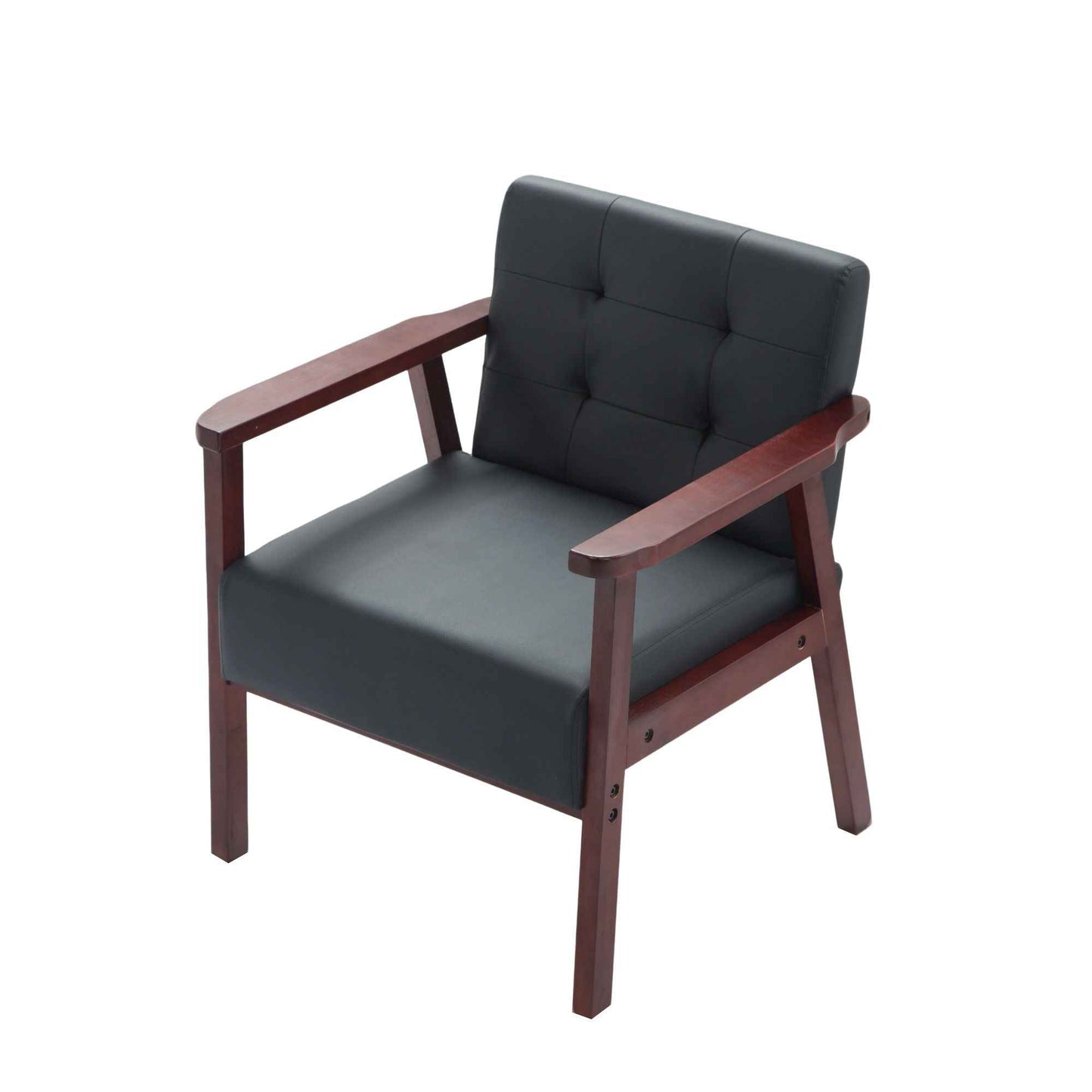 Wood Frame Accent Armchair