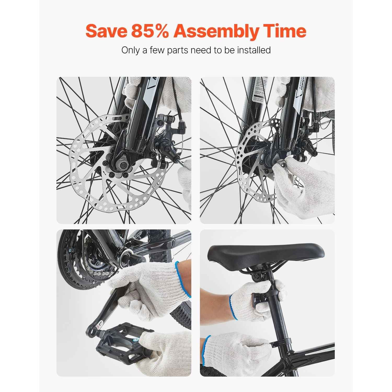 Mountain Bike, 29 inch MTB Bicycle with Front Suspension, 21 Speeds SHIMANO Twist Shifting, Comfort Saddle, Dual Disc Brakes, Aluminum Alloy Frame, Adult Sport Cycling Bicycle Trail Snow
