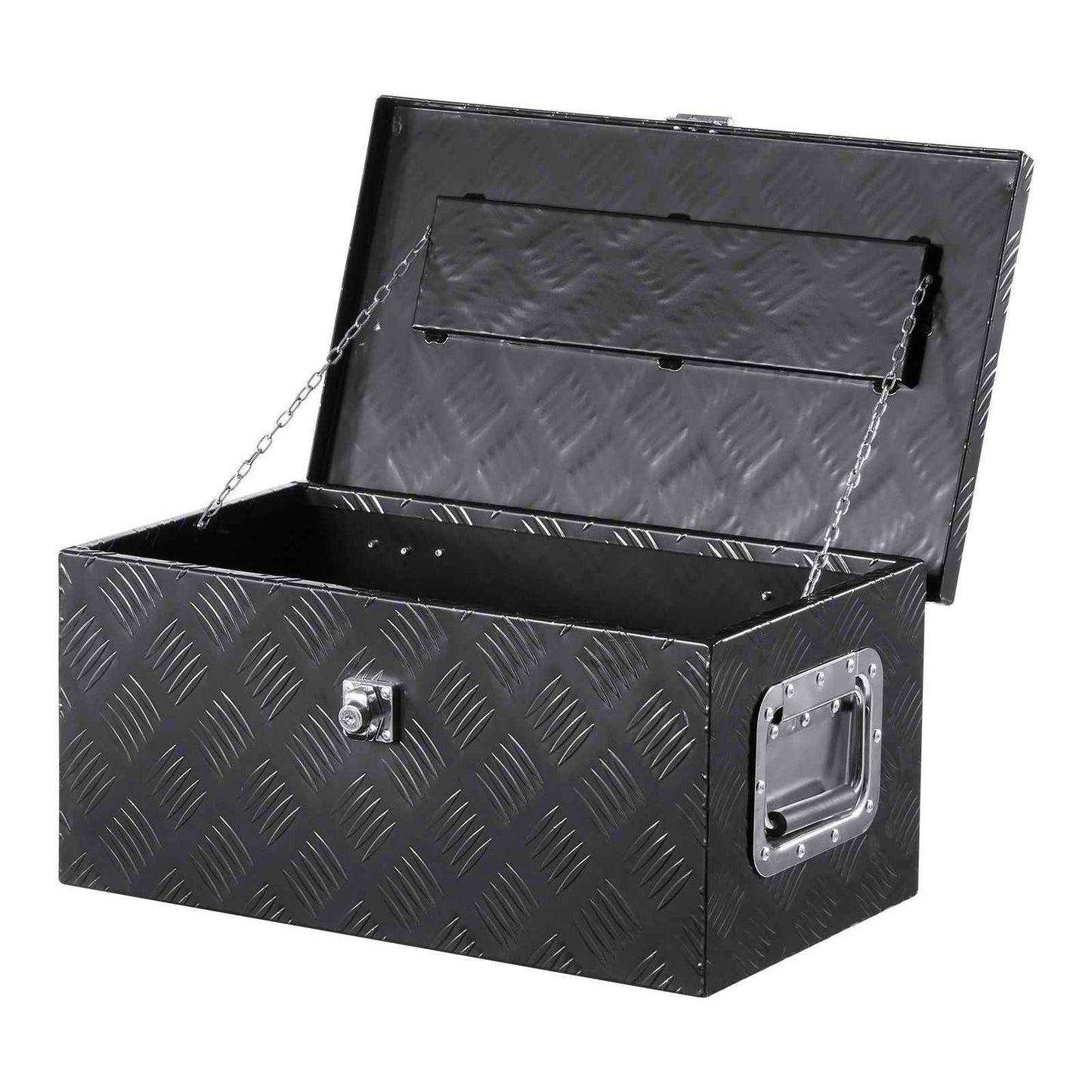 20"x12"x9.5" Heavy Duty Aluminum Truck Bed Tool Box for Pickup RV Black