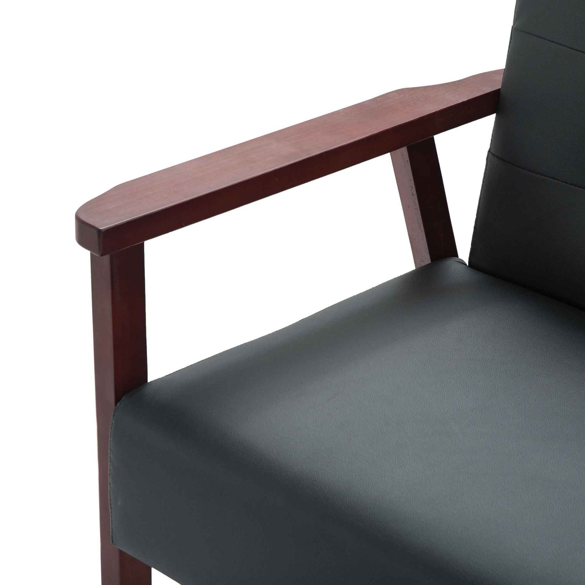 Wood Frame Accent Armchair