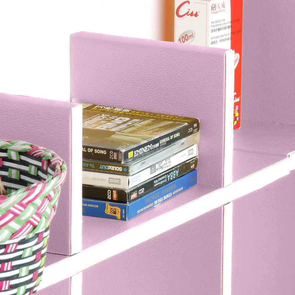 Trista - [Pale Pink-B] Leather Cross Type Shelve / Book Shelve / Floating Shelve (4 pcs)