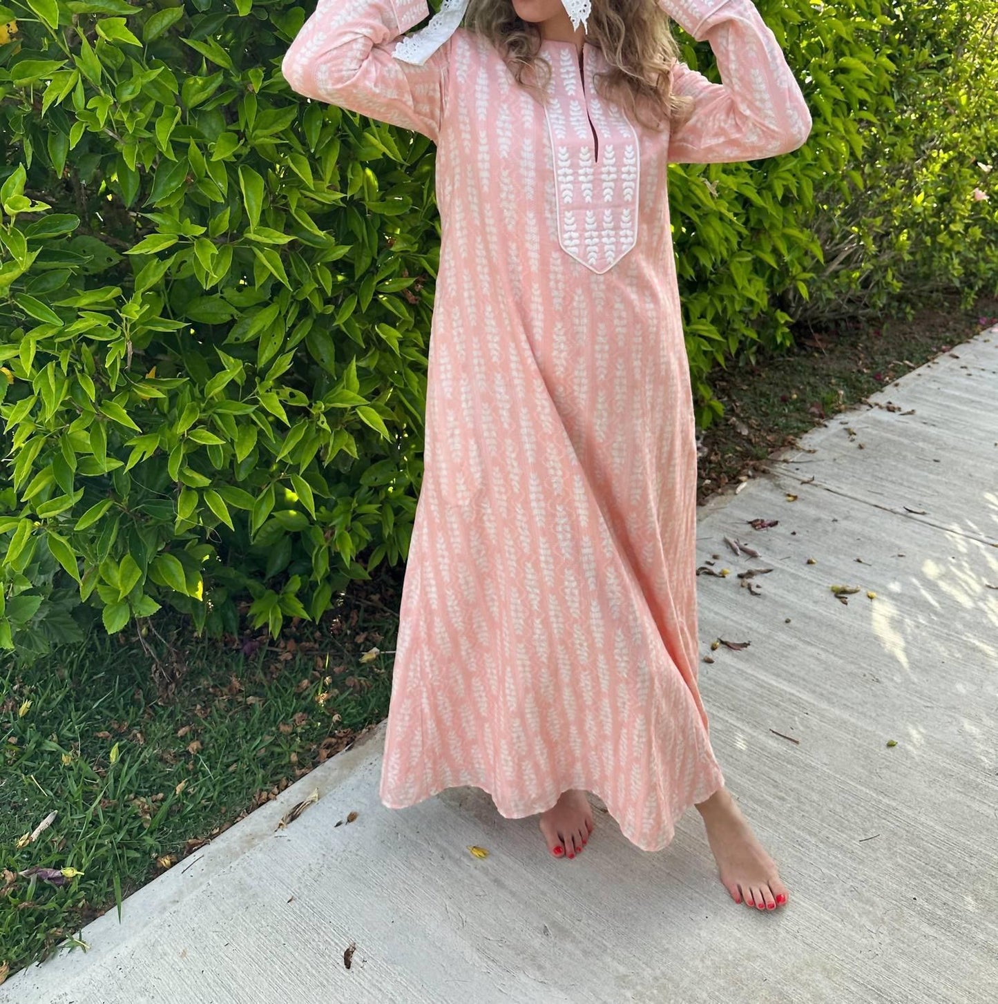 Kaftan Long Sleeve Midi Dress