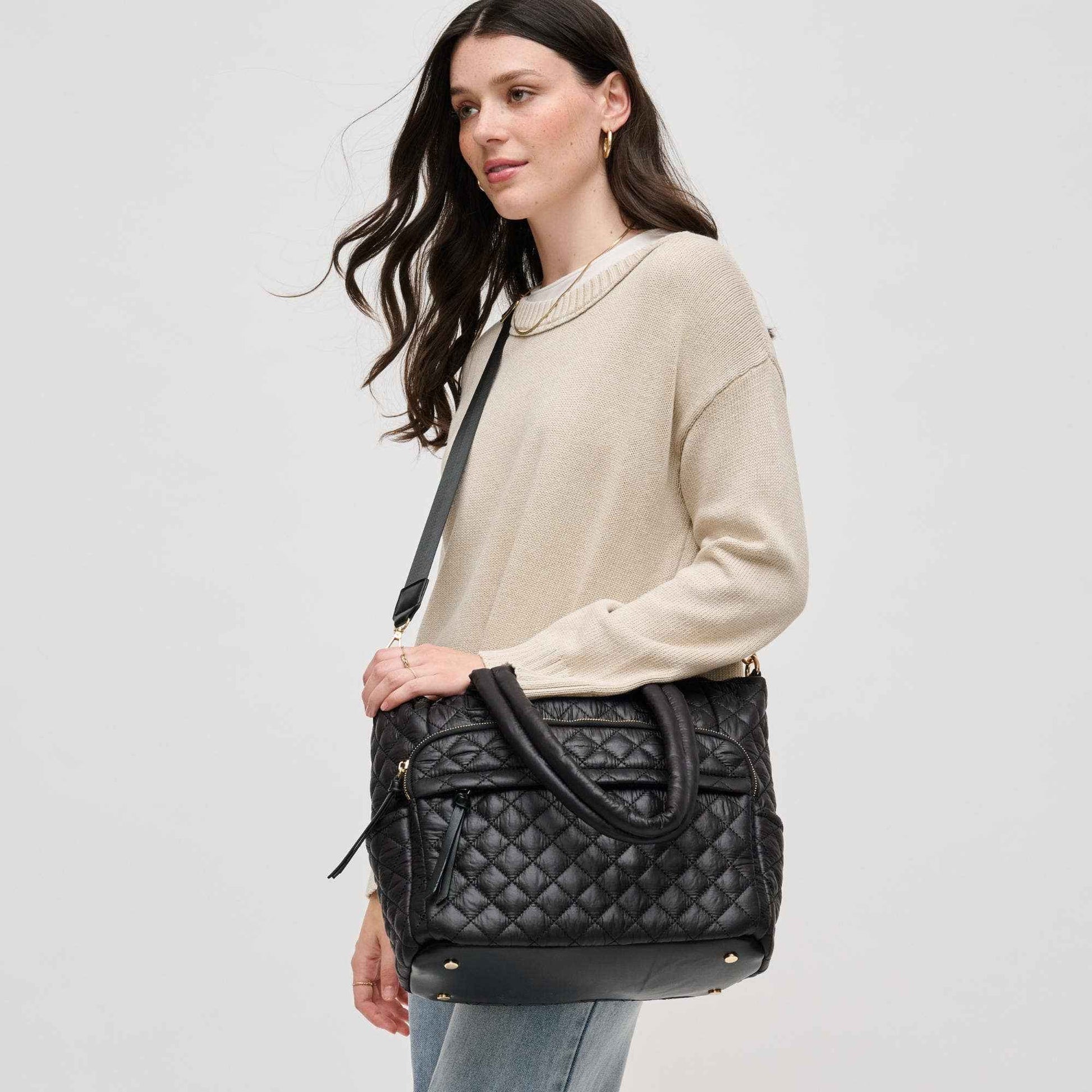 Jayna Quilted Nylon Tote
