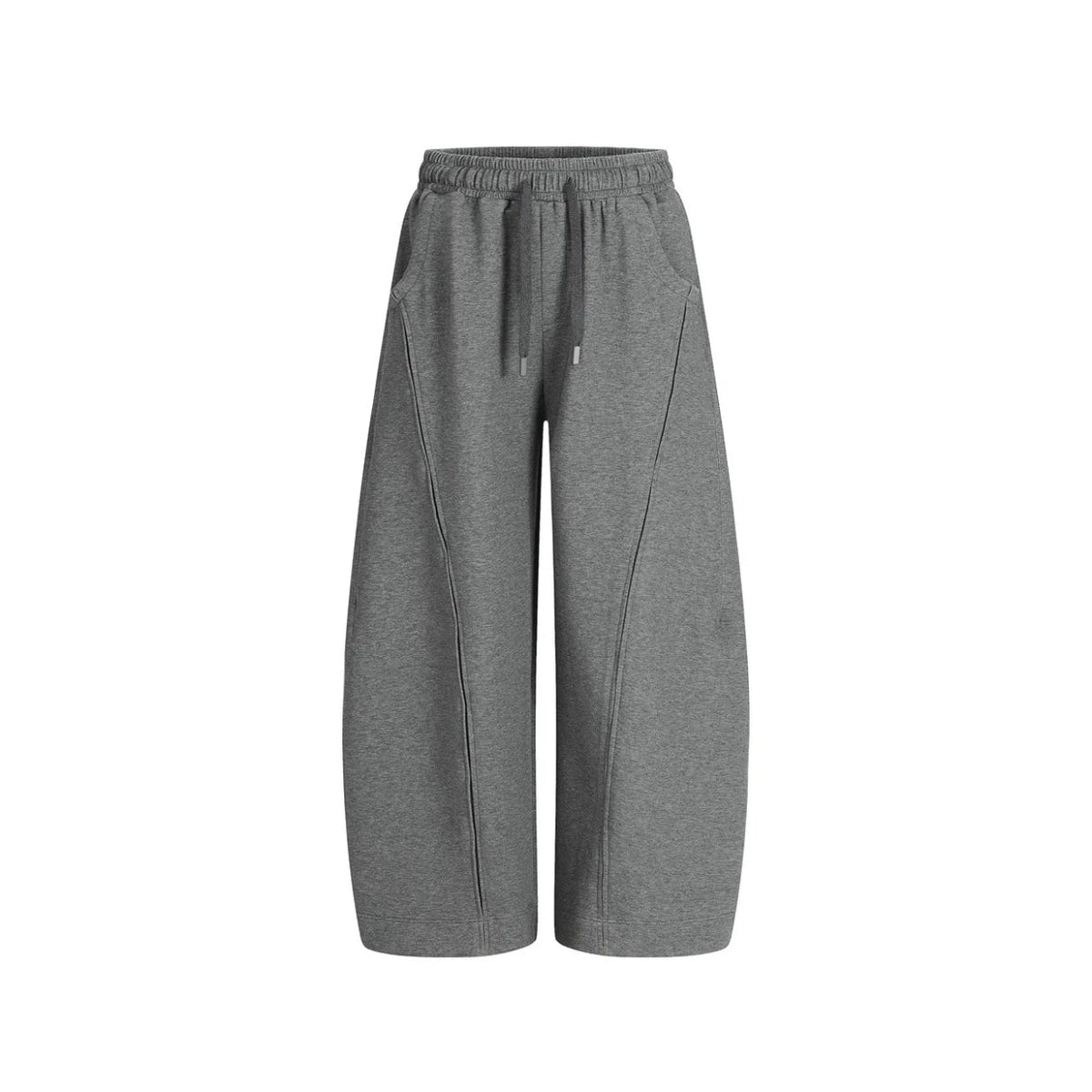 Heather Panelled Barrel Sweatpants