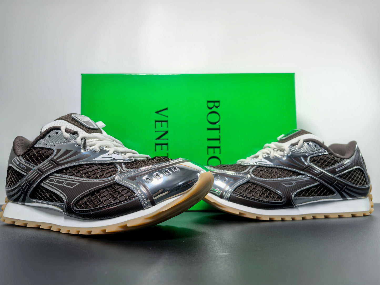 Venetian Orbit Sneaker - Limited Moka Noir Edition bottega veneta