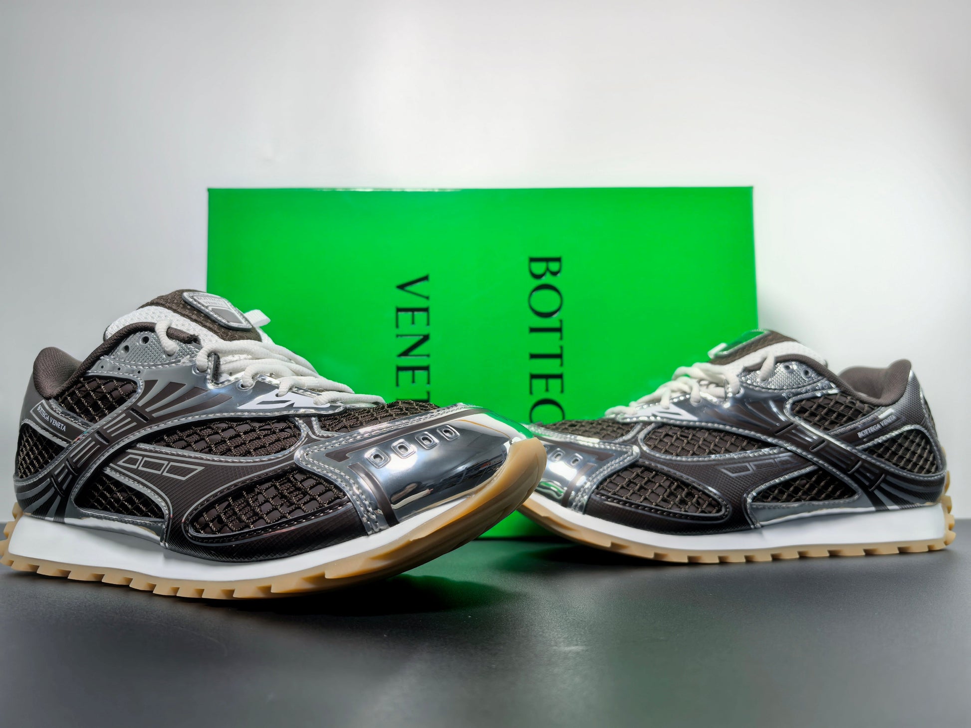 Venetian Orbit Sneaker - Limited Moka Noir Edition bottega veneta