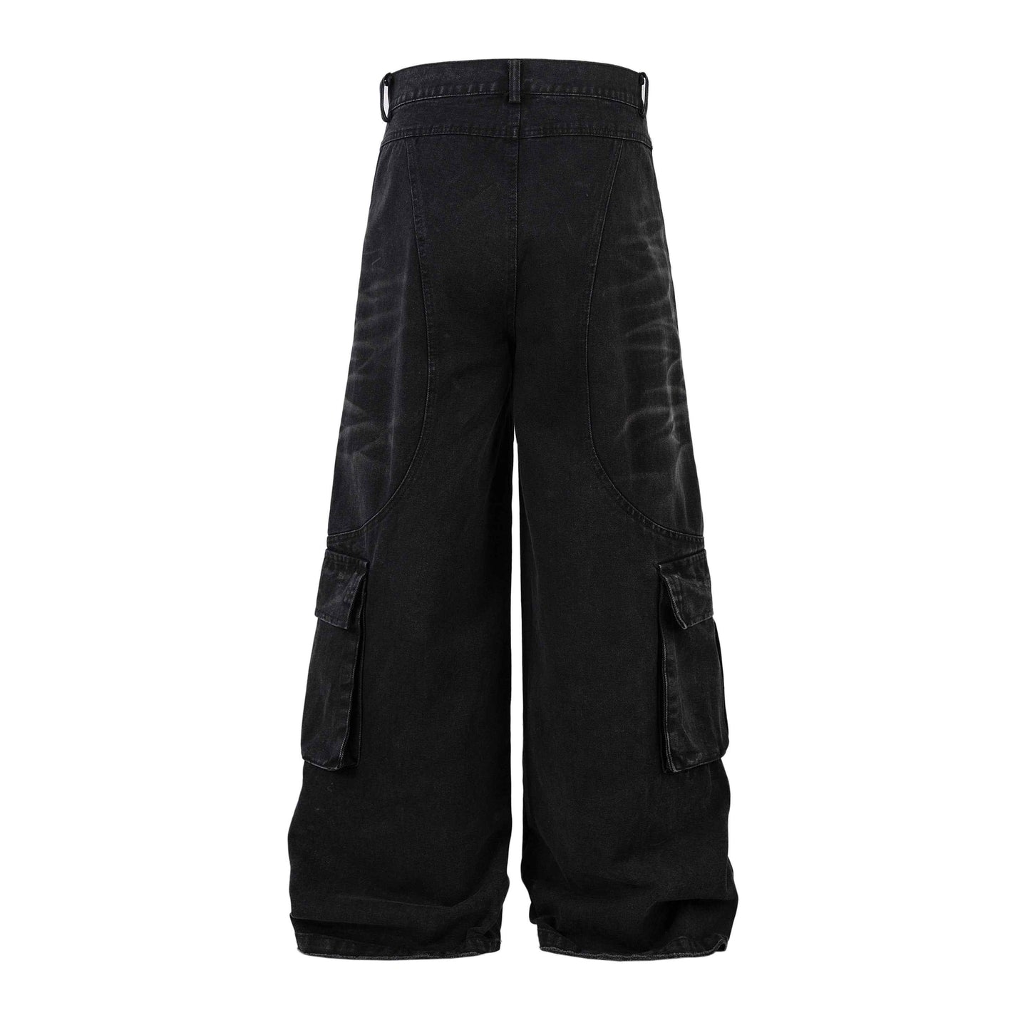 Distressed Multi-Pocket | Washed Jeans