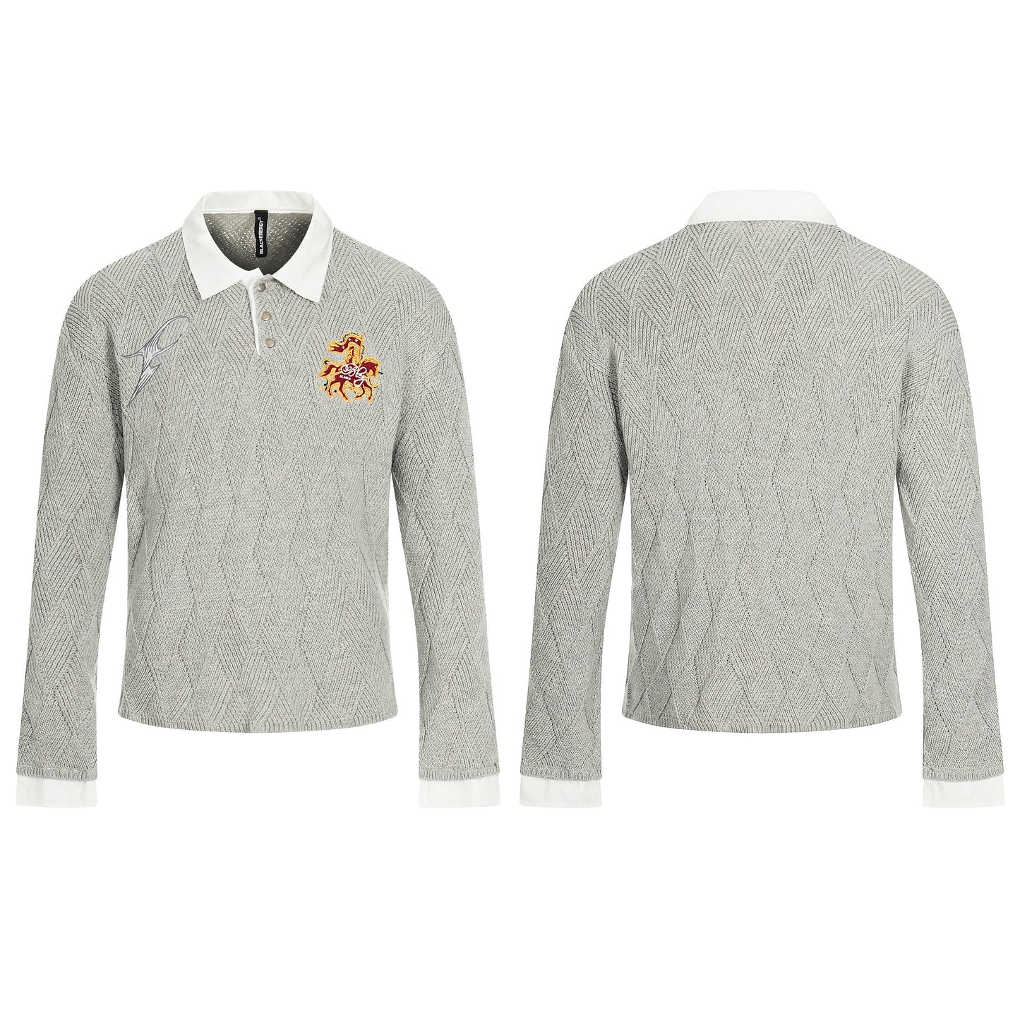 Academy Embroidered | Knit Polo Shirt