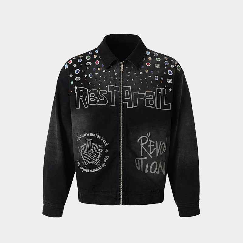 Hip-hop Graffiti Stars | Zip-Up Jacket
