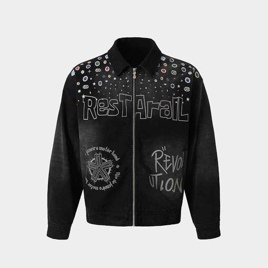 Hip-hop Graffiti Stars | Zip-Up Jacket