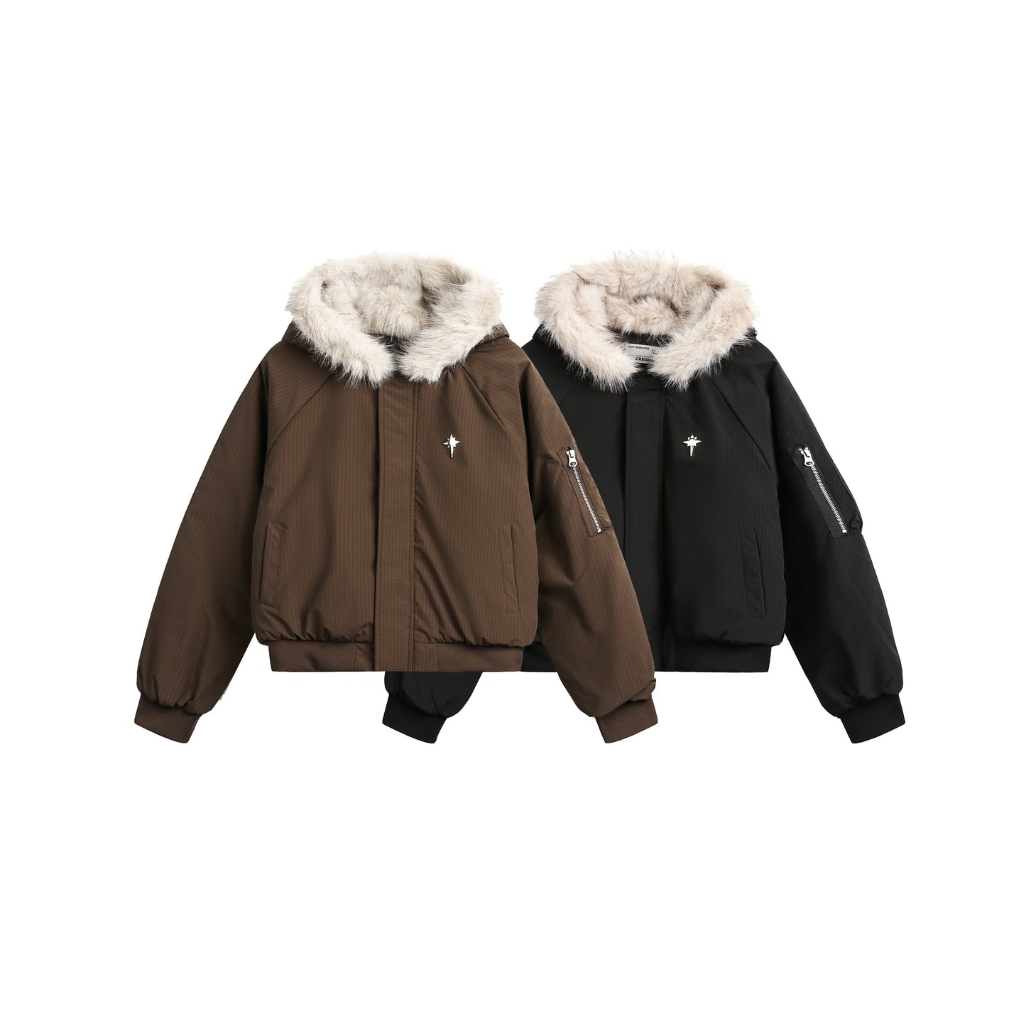 Star Rivets| Padded Bomber Jacket