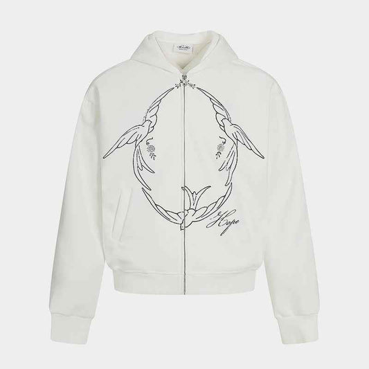 Doves Hope | Oversized Zip Up Hoodie
