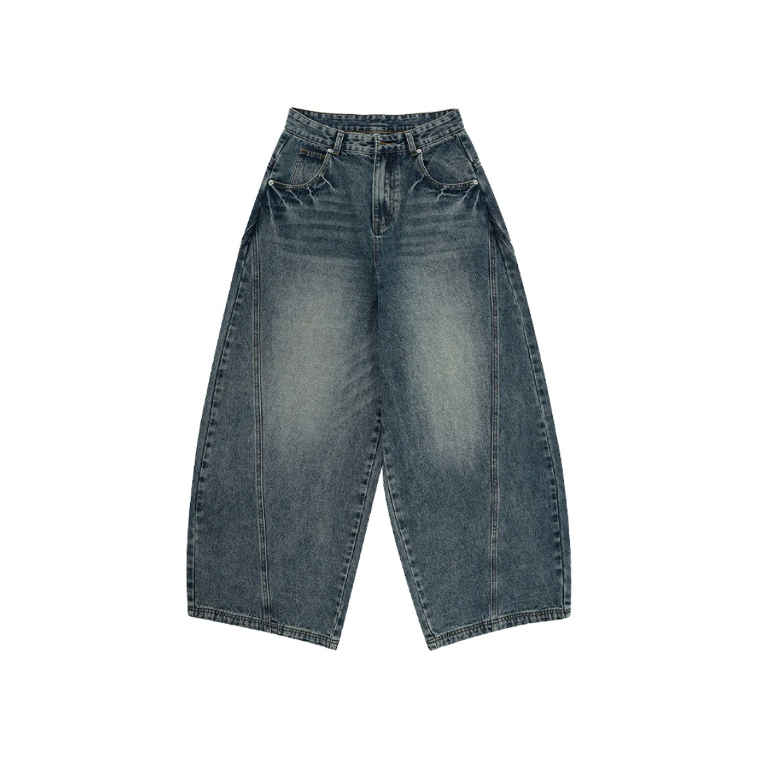 Ghost Seam Wide Leg Jeans