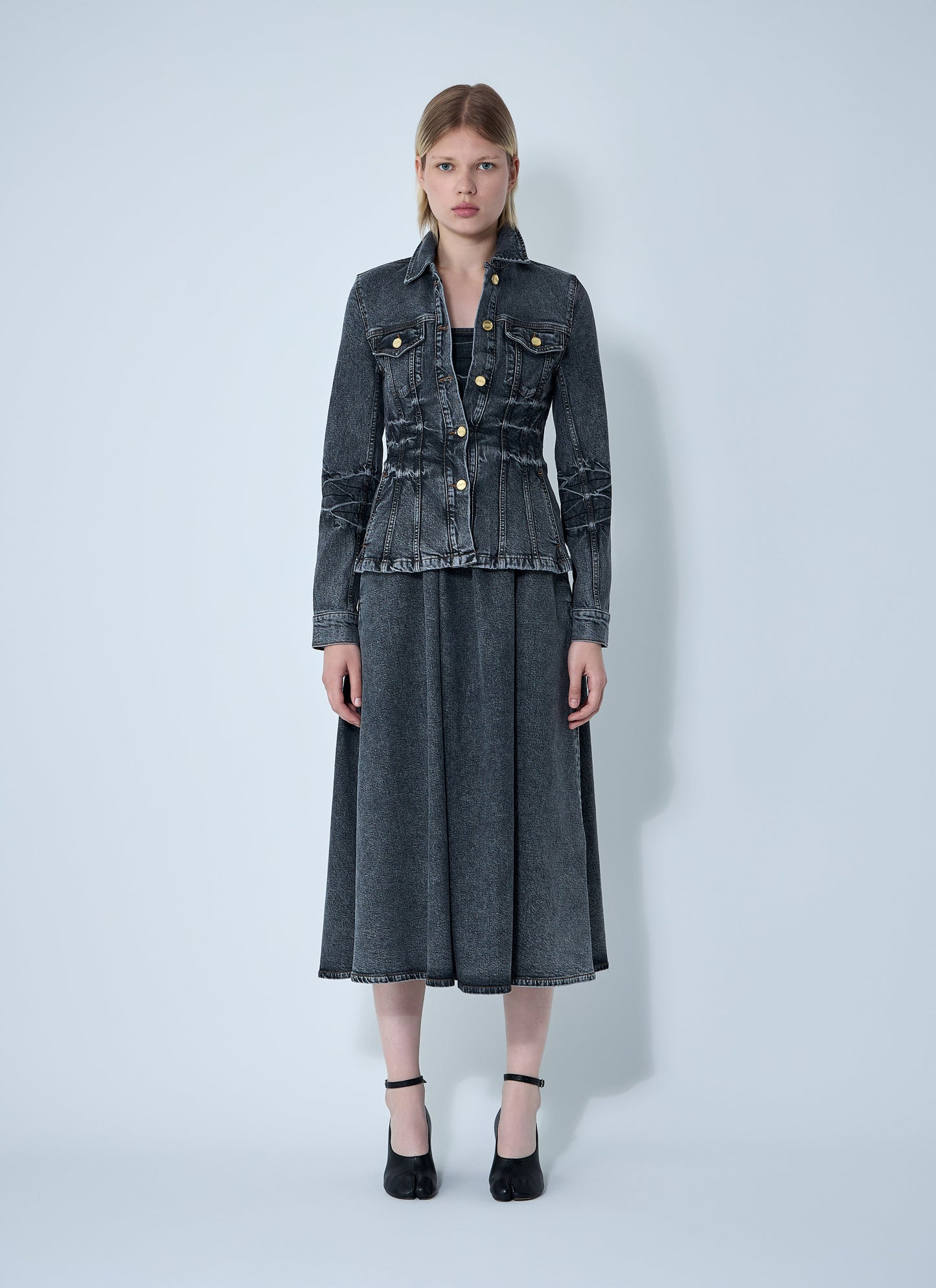 Ganni Women Stretch Denim Jacket