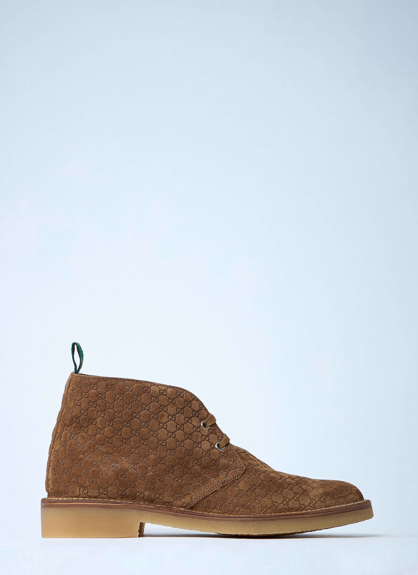 Gucci Men Gg Suede Boots