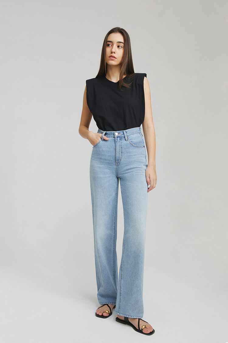 Coney Island Whitefish High Rise Wide Jeans HJ007