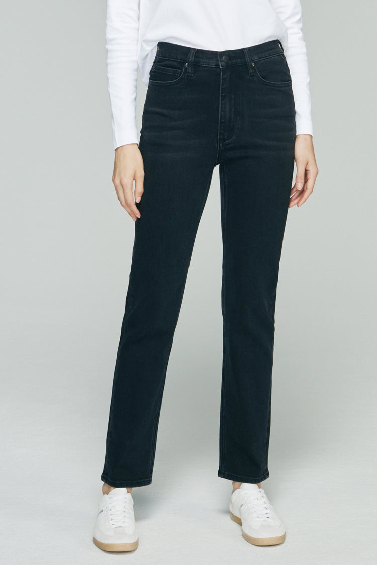 Two Shots High Rise Straight Crop Jeans HJ013 - JUSTLUXURY
