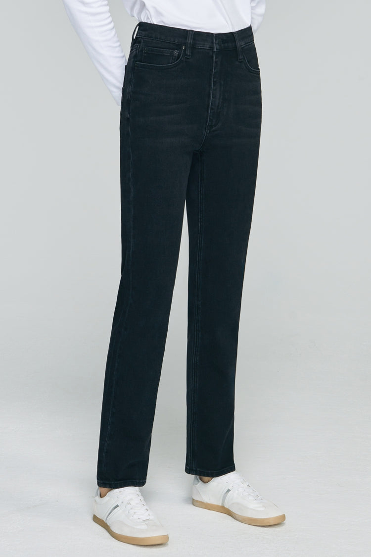 Two Shots High Rise Straight Crop Jeans HJ013 - JUSTLUXURY