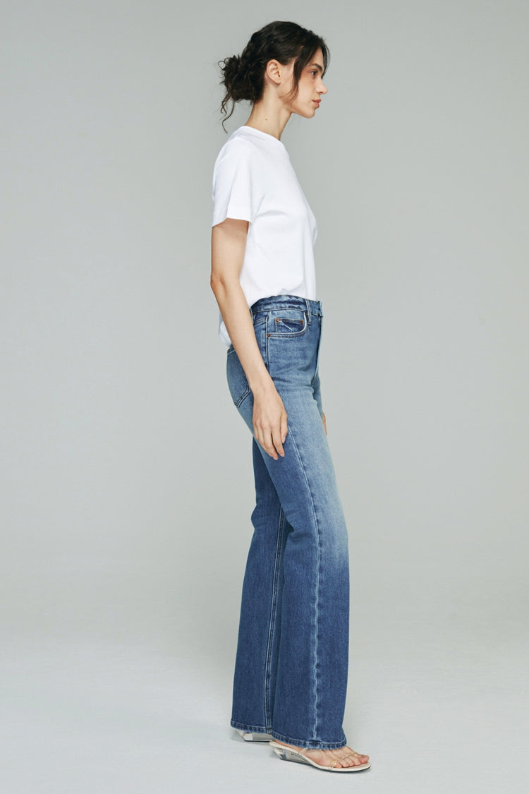 Barbara High Rise Bootcut Jeans HJ004 - JUSTLUXURY