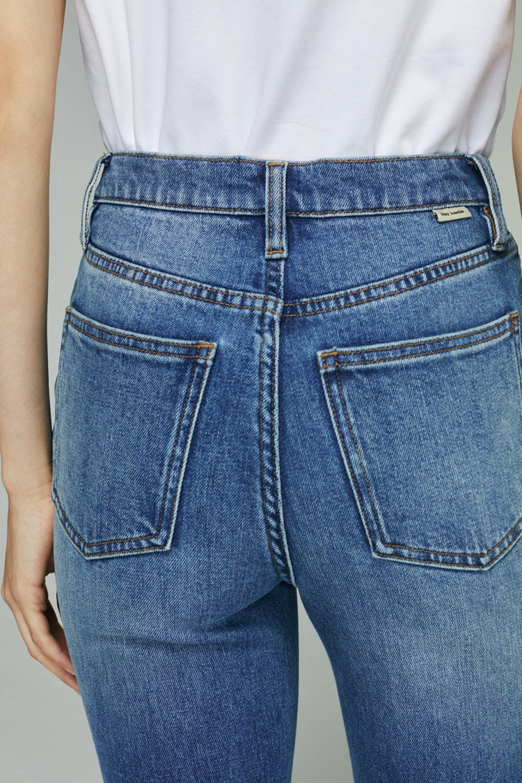 Barbara High Rise Bootcut Jeans HJ004 - JUSTLUXURY